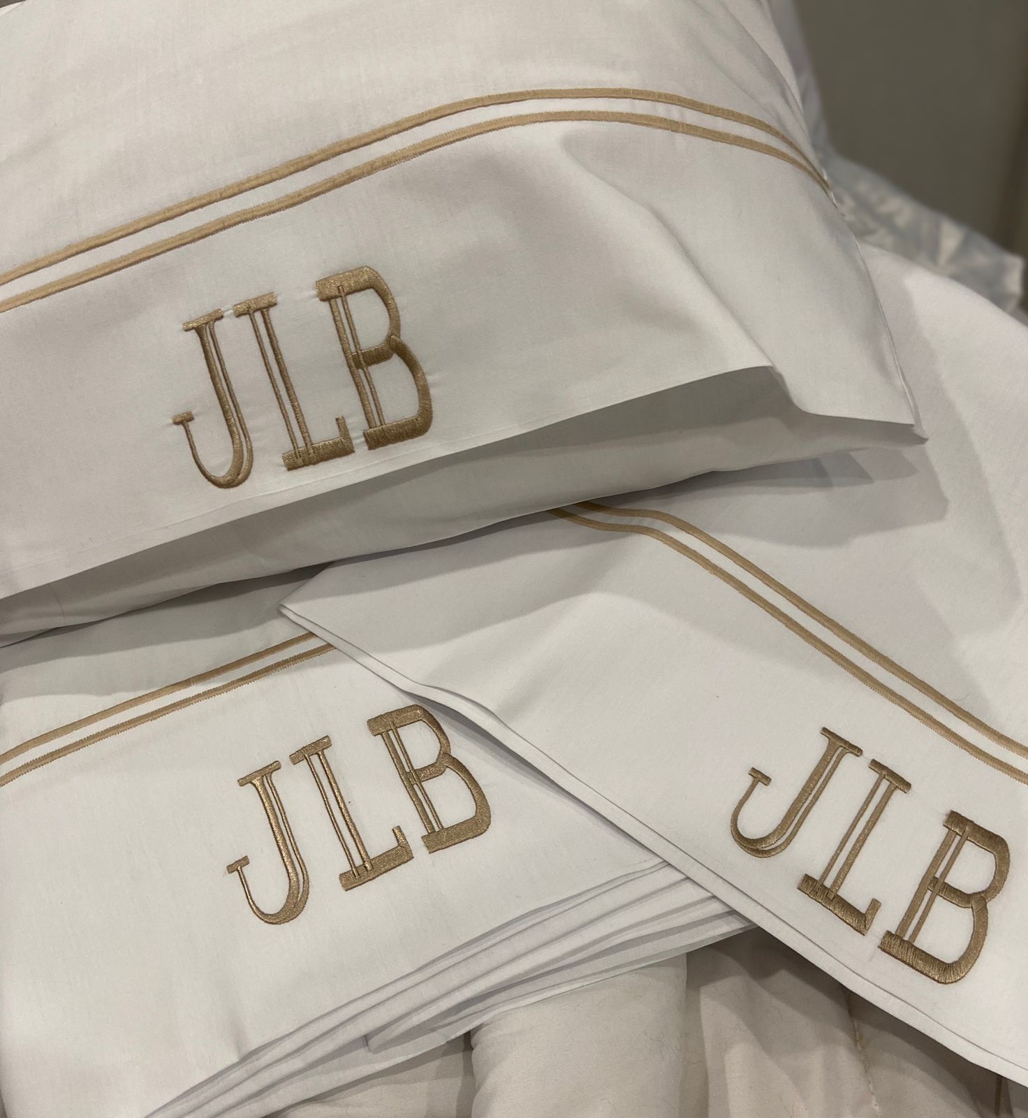 Imagen ilustrativa de Sábanas personalizadas en percal de 180 hilos 100% algodón